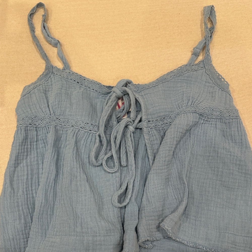 So Me Blue Sleeveless Top